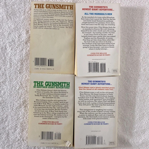 Vintage The Gunsmith All Action Western Romance  Novel x4 - Picture 15 of 15